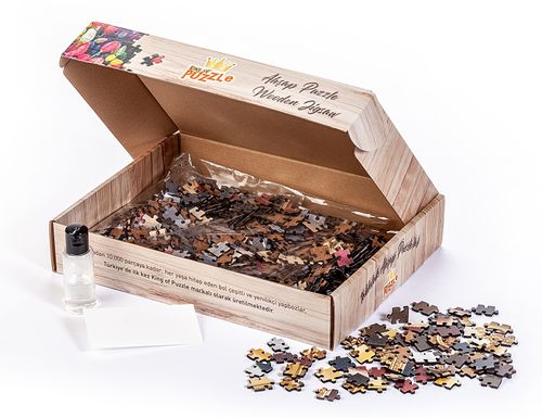 Provence Sokakları - Fransa Ahşap Puzzle 1000 Parça (SK07-M