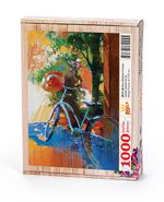 Mavi Bisiklet  Fransa Ahşap Puzzle 1000 Parça (SK11-M)