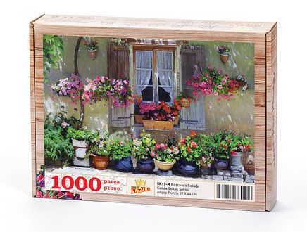 Bozcaada Sokağı Ahşap Puzzle 1000 Parça(SK17-M)