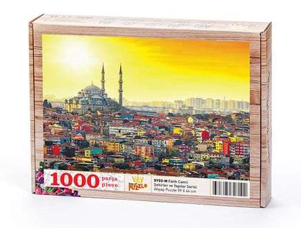 Fatih Camii Ahşap Puzzle 1000 Parça (SY03-M)