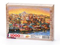Eminönü Balıkçıları ve Süleymaniye Ahşap Puzzle 1000 Parça (SY09-M)