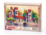 Sicilya'da Sahil Kasabası Ahşap Puzzle 1000 Parça (SY11-M)