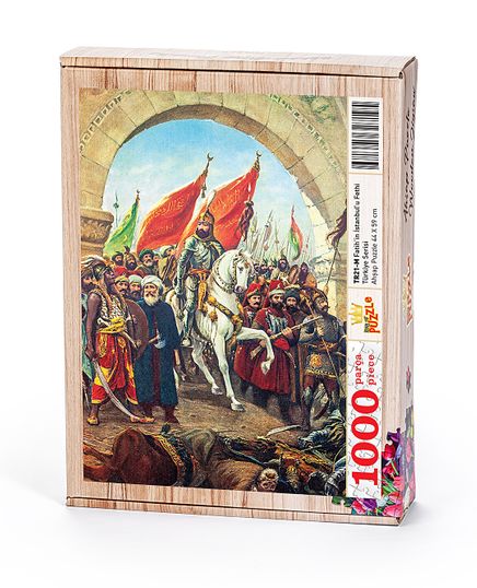 Fatih'in İstanbul'u Fethi Ahşap Puzzle 1000 Parça (TR21-M)