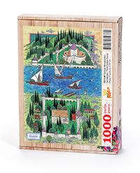 Türkiye Minyatürleri - Çanakkale - Nusret Çolpan Ahşap Puzzle 1000 Parça	(TS11-M)