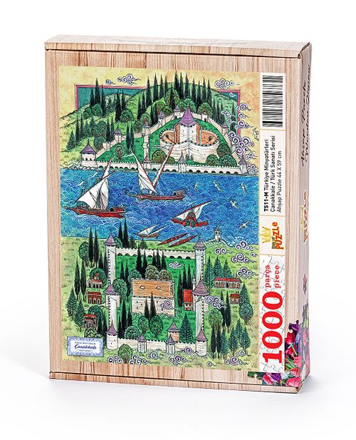 Türkiye Minyatürleri - Çanakkale - Nusret Çolpan Ahşap Puzzle 1000