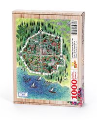Türkiye Minyatürleri - İznik - Nusret Çolpan Ahşap Puzzle 1000 Parça (TS17-M)