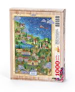 Türkiye Minyatürleri - Kırklareli - Nasuhi Hasan Çolpan Ahşap Puzzle 1000 Parça (TS27-M)