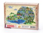 Türkiye Minyatürleri - Adapazarı - Nasuhi Hasan Çolpan Ahşap Puzzle 1000 Parça (TS31-M)