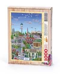 Türkiye Minyatürleri - Ankara - Nasuhi Hasan Çolpan	Ahşap Puzzle 1000 Parça (TS33-M)