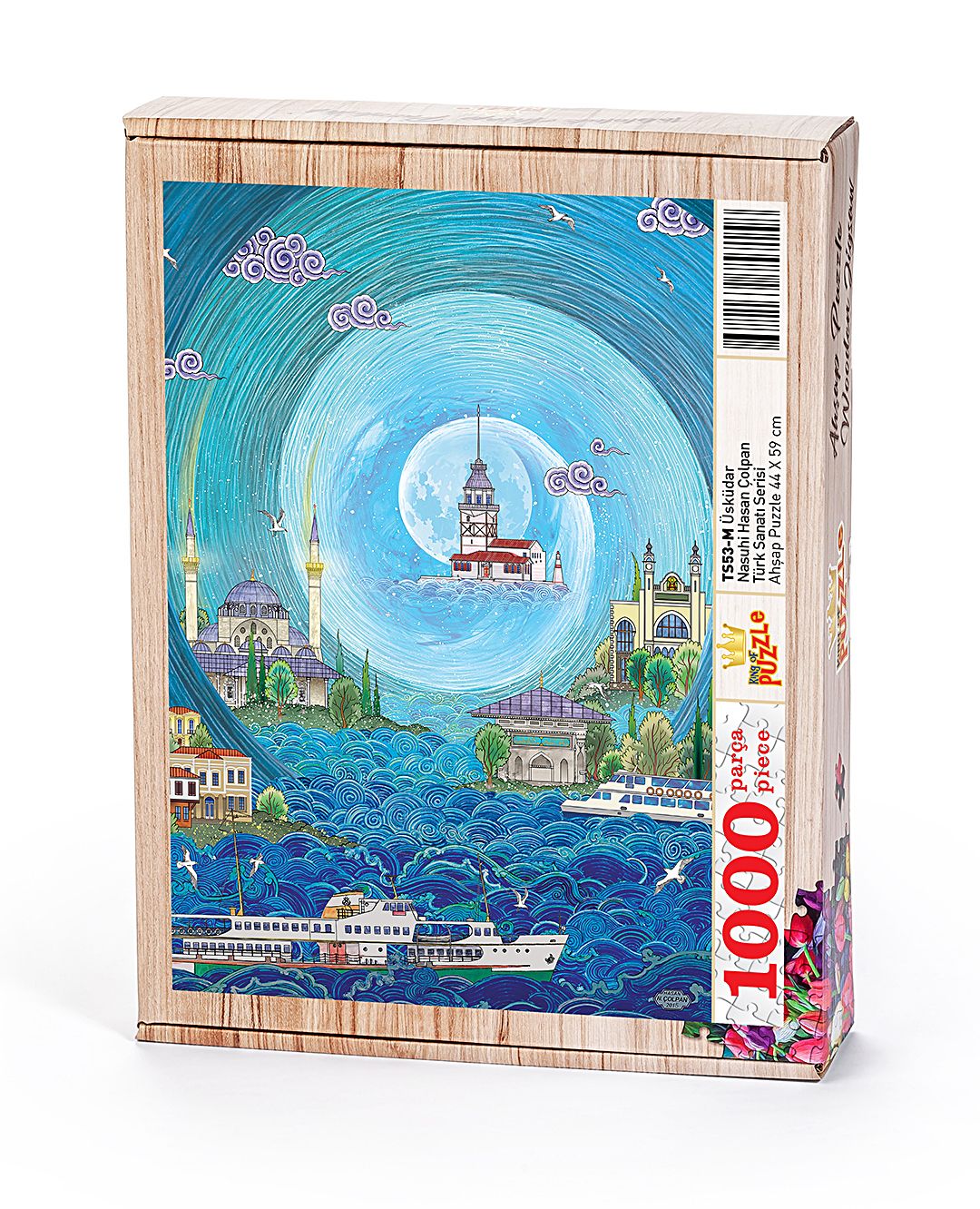 Üsküdar - Nasuhi Hasan Çolpan Ahşap Puzzle 1000 Parça (TS53-M