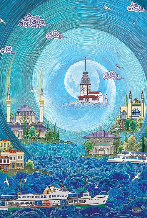 Üsküdar - Nasuhi Hasan Çolpan Ahşap Puzzle 1000 Parça (TS53-M