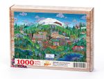 Türkiye Minyatürleri - Bolu - Nasuhi Hasan Çolpan Ahşap Puzzle 1000 Parça (TS37-M)