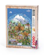 Türkiye Minyatürleri - Erzurum - Nasuhi Hasan Çolpan Ahşap Puzzle 1000 Parça (TS43-M)
