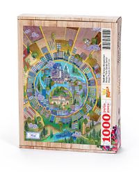 Türkiye Minyatürleri - Konya - Nasuhi Hasan Çolpan Ahşap Puzzle 1000 Parça (TS49-M)