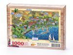 Türkiye Minyatürleri - Tekirdağ - Nasuhi Hasan Çolpan Ahşap Puzzle 1000 Parça (TS51-M)
