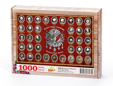 Osmanlı Padişahları Ahşap Puzzle 1000 Parça (TS55-M)
