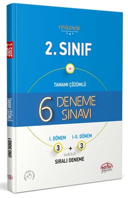 2. Sınıf (3+3) 6 Deneme Sınavı Tamamı Çözümlü 