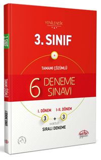 3. Sınıf (3+3) 6 Deneme Sınavı Tamamı Çözümlü 