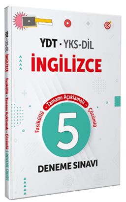 İngilizce YDT - YKS-Dil Tamamı Çözümlü 5 Deneme Sınavı