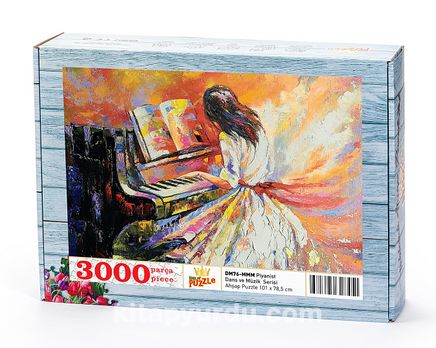 Piyanist Ahşap Puzzle 3000 Parça (DM76-MMM)