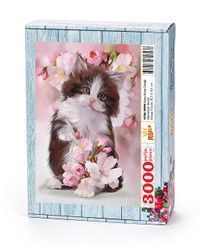 Kara Kiraz Çicegi Ahşap Puzzle 3000 Parça (HV86-MMM)