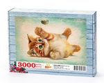 Kedicik ve Tuy Ahşap Puzzle 3000 Parça (HV89-MMM)