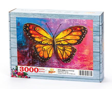 Kral Kelebegi Ahşap Puzzle 3000 Parça (HV92-MMM)