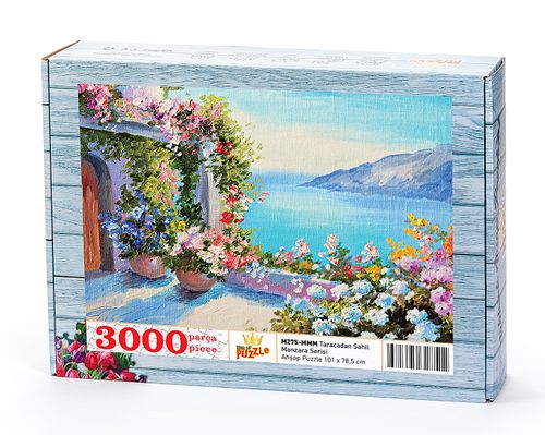 Taraçadan Sahil Ahşap Puzzle 3000 Parça (MZ75-MMM) - Fiyatı