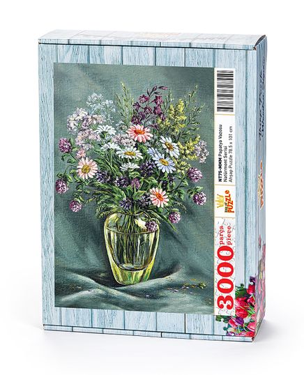 Papatya Vazosu Ahşap Puzzle 3000 Parça (NT75-MMM)