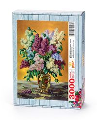 Leylaklar  Vazosu Ahşap Puzzle 3000 Parça (NT76-MMM)
