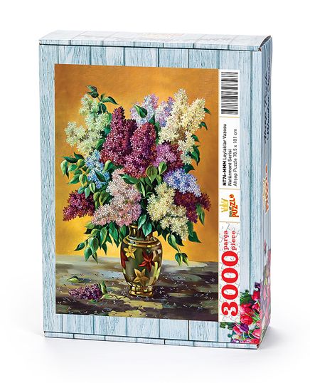Leylaklar  Vazosu Ahşap Puzzle 3000 Parça (NT76-MMM)