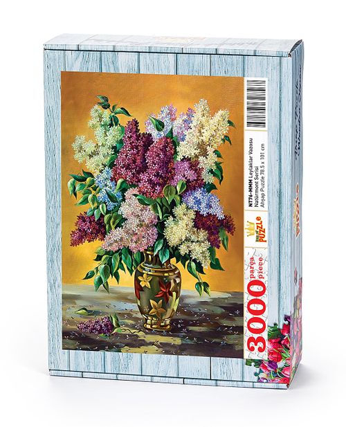 Leylaklar Vazosu Ahşap Puzzle 3000 Parça (NT76-MMM) - Fiyatı