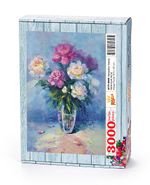 Şakayıklar  Vazosu Ahşap Puzzle 3000 Parça (NT77-MMM)