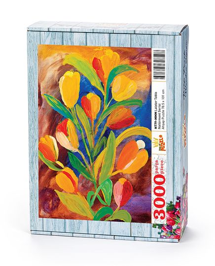 Laleler Tablo Ahşap Puzzle 3000 Parça (NT79-MMM)