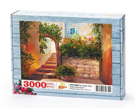 Yaz Sokağı - İtalya Ahşap Puzzle 3000 Parça (SK75-MMM)
