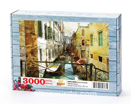 Kanal Venedik Ahşap Puzzle 3000 Parça (UK78-MMM)