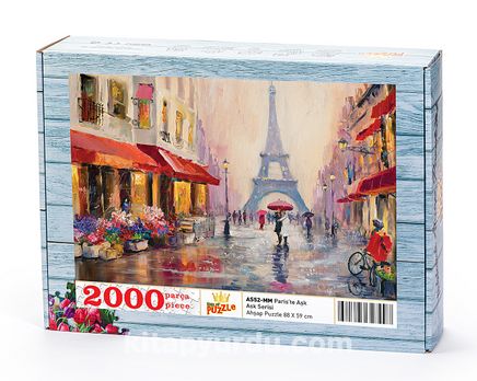 Paris'te Aşk Ahşap Puzzle 2000 Parça (AS52-MM)
