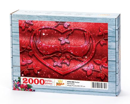 Kuşlar Ahşap Puzzle 2000 Parça (AS53-MM)