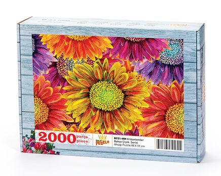 Krizantemler Ahşap Puzzle 2000 Parça (BC51-MM)