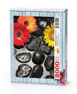 Zen Taşarı ve Çiçekler Ahşap Puzzle 2000 Parça (BC52-MM)
