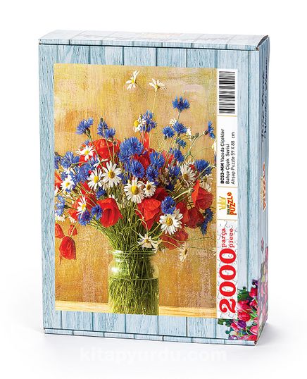 Vazoda Çiçekler Ahşap Puzzle 2000 Parça (BC53-MM)