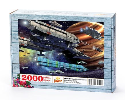 Uzay Filosu ve Satürn Ahşap Puzzle 2000 Parça (BK50-MM)