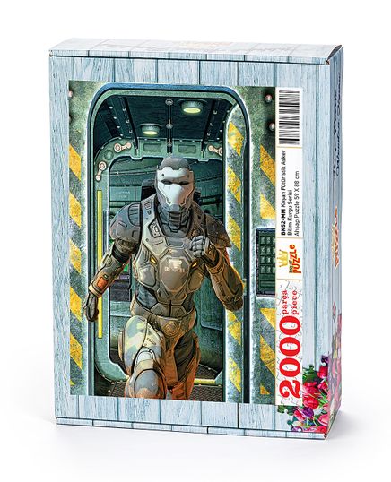 Koşan Fütüristik Asker Ahşap Puzzle 2000 Parça (BK52-MM)