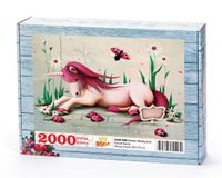 Pembe Mitolojik At Ahşap Puzzle 2000 Parça (CK50-MM)