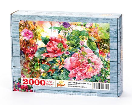 Çiçek Bahçesi Detay Ahşap Puzzle 2000 Parça (DG53-MM)
