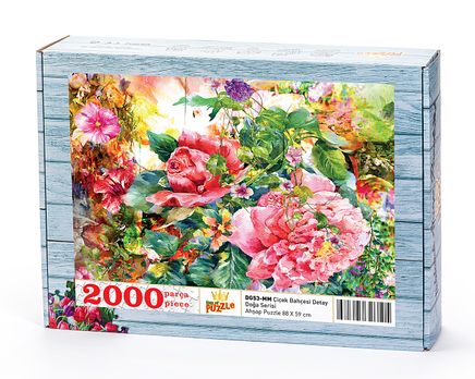 Çiçek Bahçesi Detay Ahşap Puzzle 2000 Parça (DG53-MM)