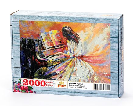 Piyanist Ahşap Puzzle 2000 Parça (DM53-MM)