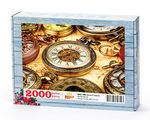 Köstekli Saatler Ahşap Puzzle 2000 Parça (HR51-MM)