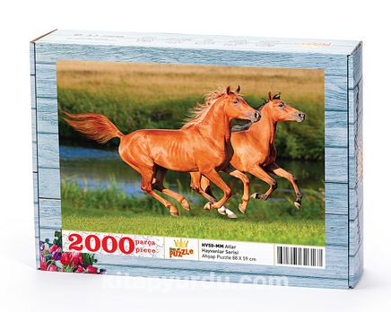 Atlar Ahşap Puzzle 2000 Parça (HV50-MM)