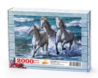 Deniz Kenarında Atlar Ahşap Puzzle 2000 Parça (HV56-MM)
